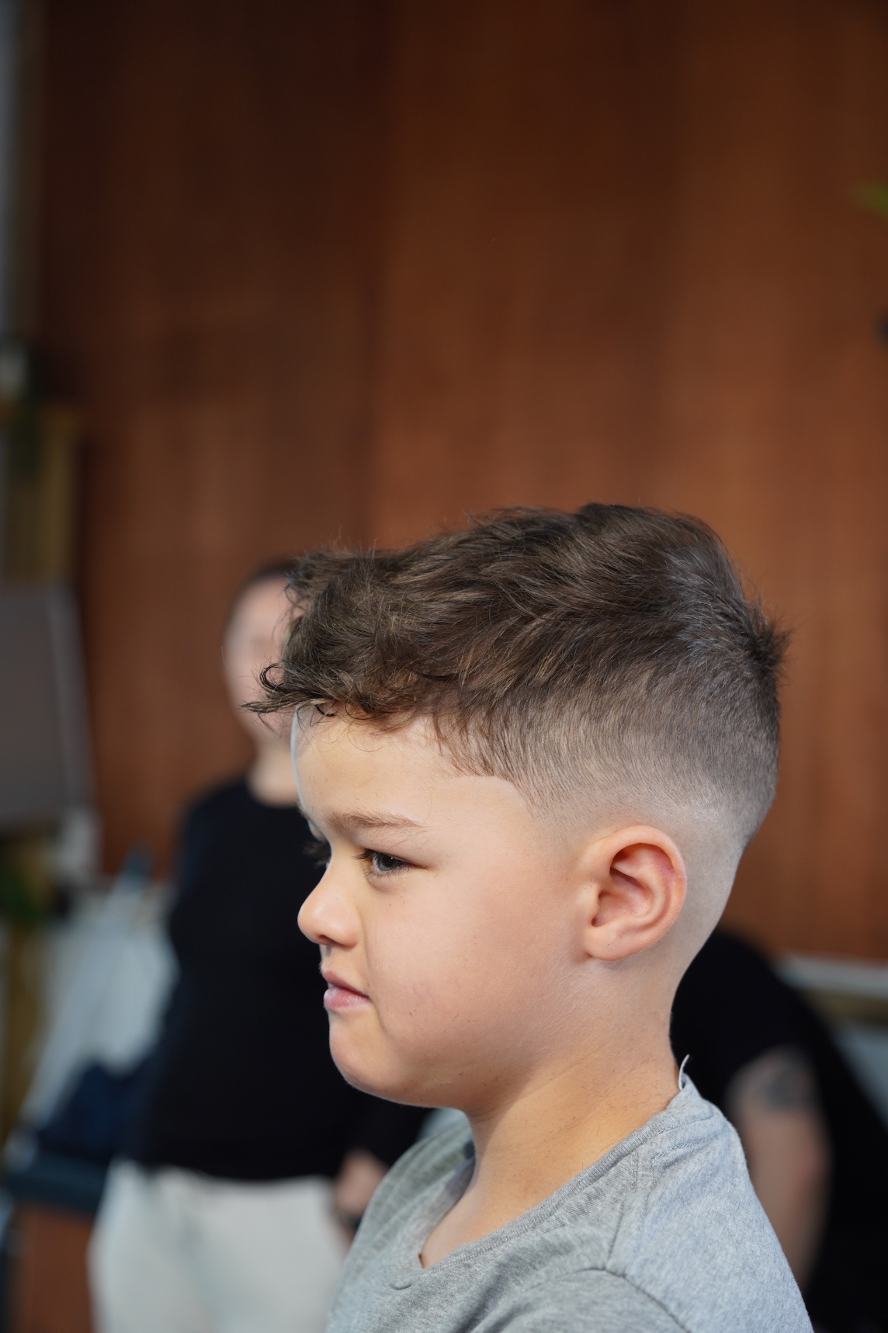 Textured kids cut with skin fade